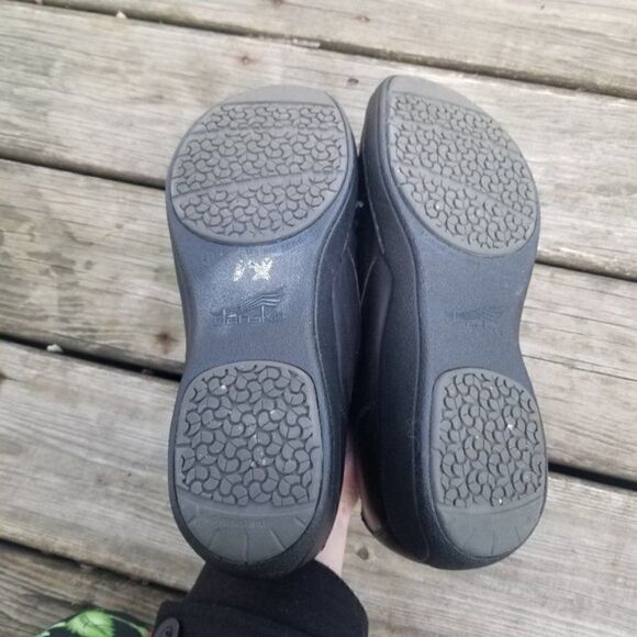 Dansko Adriana Black Leather Lace-up Sneakers Size 41 - Picture 6 of 8